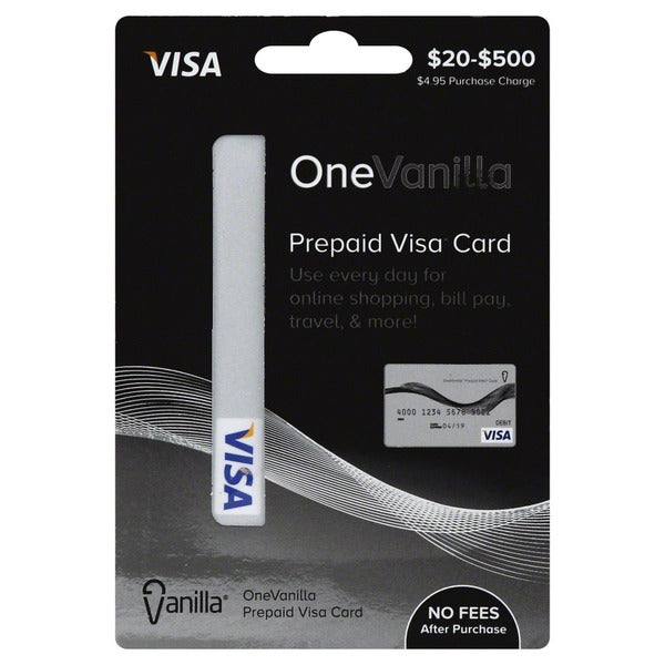 Visa Prepaid Card, One Vanilla 25$